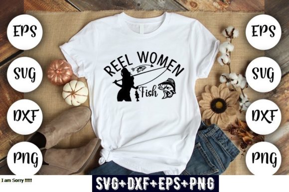 Fish Design Reel Women Fish Graphics
