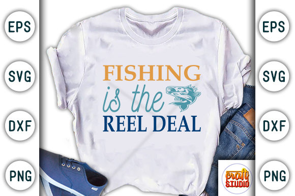 Fishing SVG Design: Graphics for T-Shirt Designs