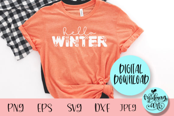 Hello Winter SVG: Graphics for T-Shirt Designs & Handmade Projects