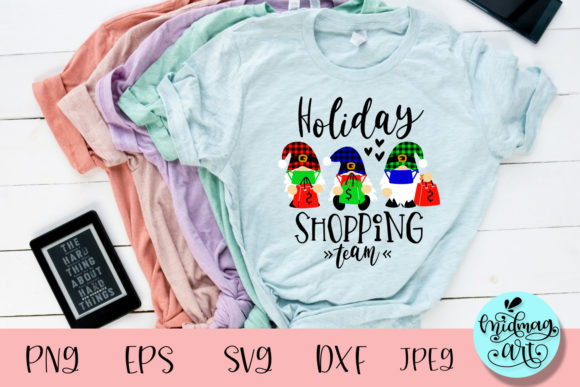 Holiday Shopping Team SVG: Graphics for T-Shirt Designs