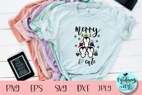 Merry and Cute SVG: Christmas Graphics for T-Shirt Designs