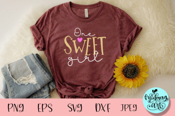 One Sweet Girl SVG: Valentine Graphics for T-Shirt Designs