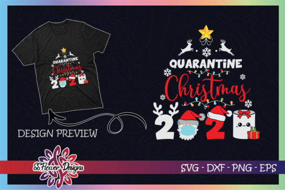 Quarantine Christmas Mask Toilet Paper Graphics