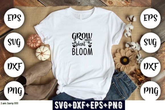 Spring Design Grow Plant Bloom Graphics & T-Shirt Designs